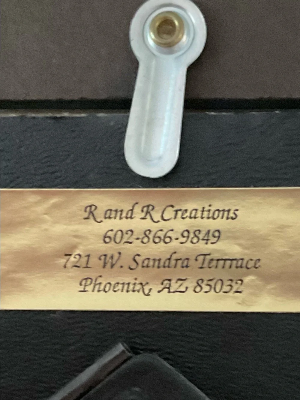 Textured Cream Picture Frame with Gold Accents